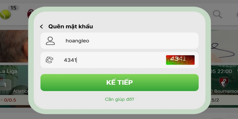 Khi quên mật khẩu Ok9 hãy cố gắng nhớ thông tin cá nhân